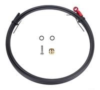 LMFCS - Kit de línea de freno hidráulico para SLX para XT para frenos de disco XTR MTB, tubo de nailon de alta presión, aluminio 7075, juego completo con agujas de aceite BH90, anillos de sellado