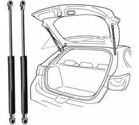LMFFSP Varilla de Soporte del portón Trasero para Peugeot 2008 2013 2014 2015 2016 2017 2018 2019 37.7CM Varilla de Soporte del Maletero