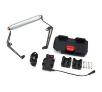 LMHGMUBVR Reemplazo del Soporte De Navegación para B&enelli para TRK702 2022 Motocicleta GPS Teléfono Soporte USB Inalámbrico Cargador Navegación Montaje Manillar(22mm - 1 Set)