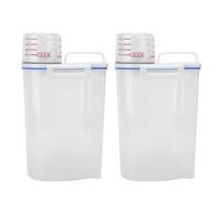 LMHHMIN 2 Piezas De Plástico Grueso Prevención Caja De Arroz Contenedor De Almacenamiento De Harina Contenedor De Alimentos