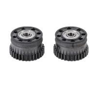 LMHHMIN 2 piezas de repuesto de engranaje para extrusora K2 Plus, engranaje de revestimiento DLC de acero endurecido, diseño ligero perforado