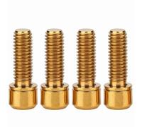 LMHHMIN 4 Piezas M6x18mm Perno de Abrazadera de Freno de Disco de Bicicleta Tornillo Fijo con Junta (M6x18 con Junta)