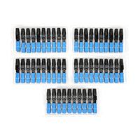 LMHHMIN 50 Piezas SC/UPC-C Adaptador de Conector Rápido de Fibra Óptica para Comunicación Óptica Azul