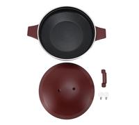 LMHHMIN Aluminum Alloy Cooking Pot Vintage Multifunctional Fish Hot Pot Cookware with Handle for Home Commercial Restaurant