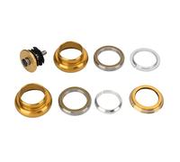 LMHHMIN Auriculares de Bicicleta de 34 mm con rodamientos Dobles, Auriculares con vástago de Horquilla Delantera para Bicicleta de montaña y Carretera (Oro)