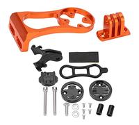 LMHHMIN Computadora para Bicicleta Soporte Combinado para GPS de Bicicleta Delantera con Montaje extendido para Dispositivos de conducción al Aire (Roja)