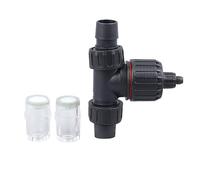 LMHHMIN Difusor atomizador de CO2 para Acuario, Reactor atomizador de dióxido de Carbono para Acuario de 3 vías para tubería de Agua de 16 mm y 22 mm