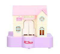 LMHHMIN Doghouse Money Saving Box Automatic Coin Swallowing with Light Music Effects Toy Gift for Kids (Perro afortunado morado)