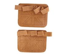 LMHHMIN Fitness Gym Grip Pads Guantes de Entrenamiento de Gimnasio de 4 Dedos de Piel de Vaca de Doble Capa Engrosados para Entrenamiento de Ejercicios de Levantamiento de Pesas (Marrón)