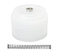 LMHHMIN Recolector de polvo para sierra perforadora, cubierta inferior transparente de silicona de 125 mm con resorte para taladrar