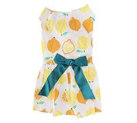 LMHHMIN Ropa de poliéster para Perros pequeños, Vestido Suave, Disfraz, Falda con patrón de Frutas para Fiesta de Verano (l)