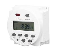LMHHMIN Temporizador electrónico LCD programable Interruptor de relé de control de tiempo digital 16 encendido 16 apagado Cn101A (CA220-240V)