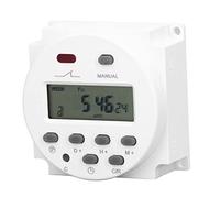 LMHHMIN Temporizador electrónico LCD programable Interruptor de relé de control de tiempo digital 16 encendido 16 apagado Cn101A (12 V CC.)
