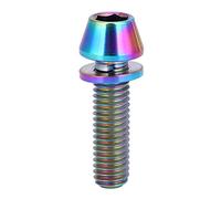 LMHHMIN Tornillo de fijación de perno cónico de ciclismo de 8 mm con arandela para bicicleta de montaña (M5x18)