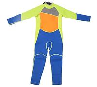 LMHHMIN Traje de Neopreno de una Pieza de Manga Larga para niños Traje de Buceo para Mantener el Calor para Hacer Snorkel Surf M123 (M123 Tamaño 6)