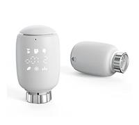 LMHHMIN Tuya Zigbee3.0 Válvula termostática del radiador Controlador de Temperatura Actuador de radiador Inteligente Soporte Control de Voz Compatible con Asistente