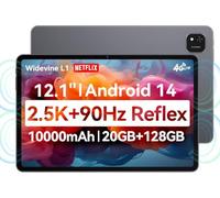 LMHTRADE iPlay 60 Pad Pro Tablet 12.1" 90Hz Display MTK8781 20GB (8 + 12 Virtual) RAM 128GB ROM 10000mAh Android 14 4G LTE Tablet (Solo PC de Tableta)