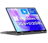 LMHTRADE MiniBook X 2 en 1 Ordenador portátil, 12 GB RAM 512 GB SSD, 12ª generación Intel N100 (hasta 3,4 GHz), 10,51" Windows 11 pantalla táctil ordenador portátil Webca