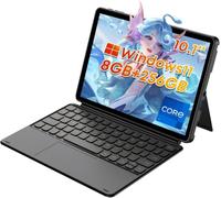 LMHTRADE Win 11 Tablet Core i3 (hasta 3.4GHz), 8GB RAM 256GB SSD, 2 en 1 Tablet 10.1 ", WiFi 6, Bluetooth 5.2, Cámara Doble, 1280X800 HD IPS, HDMI, Tipo C, USB3.2 (con Teclado)