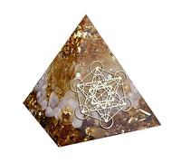 LMHW El generador de energía de Cristal Natural de pirámide de orgón promueve la Riqueza Pirámide de orgonita para Proporcionar energía Positiva y curación
