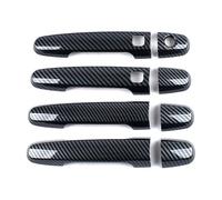 LMJCH Cubierta Protectora De La Manija De La Puerta Exterior del Automóvil,para BYD F3 2007-2013 Prevención De Colisiones Manija De La Puerta Cubierta,C-Carbon Fiber-B-1 Hole 2 Smart