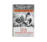 LMJUSNEFNC Póster decorativo de la película Lo que el viento se llevó para la pared, póster de pared e impresión artística moderna para decoración de dormitorio familiar, 12 x 18 pulgadas (30 x 45 cm)