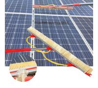 LMMIAOZ Cepillo Limpiador de Paneles solares con Mango telescópico y Accesorio de hidrolavadora para un Mantenimiento fotovoltaico eficiente.