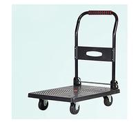 LMMIAOZ Chariot à Plateau Pliable, Plateau en Plastique Durable, poignée Pliable, roues silencieuses, idéal pour Les Bureaux, librairies, bibliothèques et supermarchés (Taille :