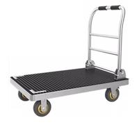 LMMIAOZ Chariot de chantier Pliable silencieux en Acier résistant à l'usure et renforcé, supportant jusqu'à 90 kg (200 LB), idéal pour Les entrepôts et Les chantiers.