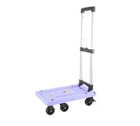 LMMIAOZ Chariot de manutention Pliable et léger - Violet - Porte-bagages et Petite remorque ménagère - Idéal pour Les coursiers, Les Voyages, Les Courses et Les déménagements