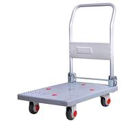 LMMIAOZ Chariot de Rangement multifonctionnel, Chariot de camion à Plateau argenté, outil de Transport pour camionnette, Chariot de Rangement à Levier pour Voiture, Chariot de ma