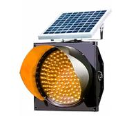 LMMIAOZ (en:8/12" LED Solar Traffic Light, Yellow Flashing Light, Solar Powered Flashing Beacon, Traffic Signals Signs Lights with Solar Panel, IP65 Waterproof Signal Light, Em