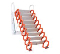 LMMIAOZ Escalera telescópica Resistente para áticos - Escalera Plegable de Pared para Uso en Interiores y Exteriores - Solución Estable y Duradera para facilitar el Acceso y Alma