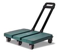LMMIAOZ Remorque de camion Portable légère et élargie Avec poignée, idéale pour le Camping et Les Voyages, supporte jusqu'à 100 kg (Vert)