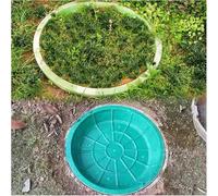 LMMIAOZ Tapa de alcantarilla Invisible y Marco, Tapas Resistentes para fosas sépticas empotradas, Tapas de Pozo empotradas para Patio con Orificio de Drenaje, Tapa de depósito d