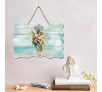 LMMIXEE Letrero de madera con versículo bíblico con texto en inglés "Give It to Go And Go to Sleep", placa de madera rústica para pared, decoración de pared con cita cristiana para dormitorio, sala de