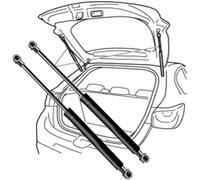 LMMPP Varilla de Soporte del Maletero del portón Trasero del Coche para Mitsubishi para Carisma Hatchback (da) 1995-2006 (OEM:MR101555)-57cm Varilla de Soporte de Resorte de Gas Amortiguador