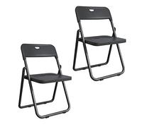 LMMSHA 2 Pcs Padded Fabric Chai, Training Folding Chairs, Camping Outdoor Portable Foldable Chair, Steel Tube Bracket, For Home, Restaurant, Student and Office,M