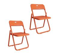 LMMSHA 2 Pcs Padded Fabric Chai, Training Folding Chairs, Camping Outdoor Portable Foldable Chair, Steel Tube Bracket, For Home, Restaurant, Student and Office,D