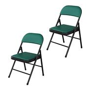 LMMSHA 2 Pieces Upholstered Folding Home Back Office Conference Training Outdoor Plastic Chair Adult High Stool,R