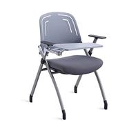LMMSHA 2pcs Metal Training Chairs, Heavy Steel Frame Office Multifunctional Conference Room Activity Folding Chair
