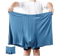 LMMSHA 2XL-13XL Plus Size Comfort Men's Boxer Briefs Underwear 2-Pack Boys Middle-Aged Elderly Seniors Loose Underpants Panties