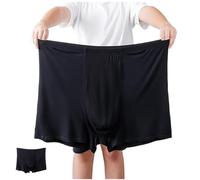 LMMSHA 2XL-13XL Plus Size Comfort Men's Boxer Briefs Underwear 2-Pack Boys Middle-Aged Elderly Seniors Loose Underpants Panties