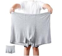 LMMSHA 2XL-13XL Plus Size Comfort Men's Boxer Briefs Underwear 2-Pack Boys Middle-Aged Elderly Seniors Loose Underpants Panties