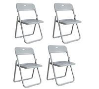 LMMSHA 4 Pcs, Training Folding Chairs, Camping Outdoor Portable Foldable Chair, Steel Tube Bracket, For Home, Restaurant, Student and Office,H