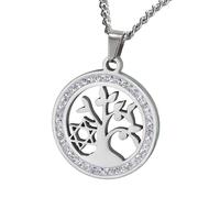 LMMSHA Accessories Girls and 92 Hexagram Round Hollow Posting, Jewish Women, Star of David Necklace for Men