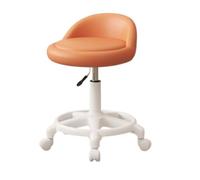 LMMSHA Adjustable Height Swivel Bar Stool, Multicolor Rolling Chair with Backrests for Beauty Nail Salon, SPA, Makeup, Tattoo Artists,G