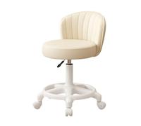 LMMSHA Adjustable Height Swivel Bar Stool, Multicolor Rolling Chair with Backrests for Beauty Nail Salon, SPA, Makeup, Tattoo Artists,A