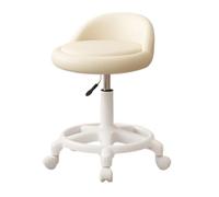 LMMSHA Adjustable Height Swivel Bar Stool, Multicolor Rolling Chair with Backrests for Beauty Nail Salon, SPA, Makeup, Tattoo Artists,C