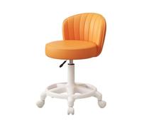 LMMSHA Adjustable Height Swivel Bar Stool, Multicolor Rolling Chair with Backrests for Beauty Nail Salon, SPA, Makeup, Tattoo Artists,L